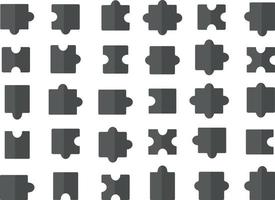 puzzle jigsaw illustration icon. Isolated puzzle object flat illustraton jigsaw vector