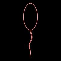 Neon sperm red color vector illustration flat style image