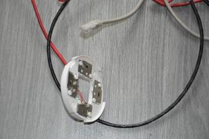 Tools for an electrician to install a fire alarm photo