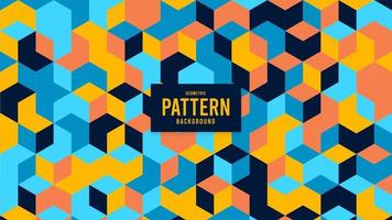 Colorful Geometric Shape Seamless Pattern Background vector