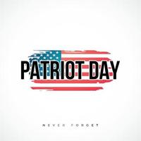 USA Patriot day background. vector