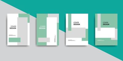 Creative book cover design with minimalistic style. vector