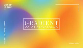 Colorful gradient background design with fluid graphic style. Vector illustration.