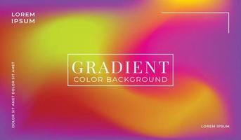 Colorful gradient background design with fluid graphic style. Vector illustration.