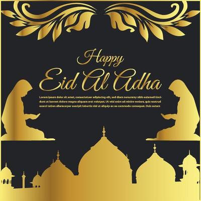 Arabian Eid Ul Adha Mubarak Facebook Instagram Post Design