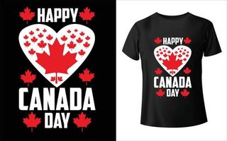 diseño de camiseta del día de canadá, camiseta de canadá diseño de camiseta de vector de hoja de canadá