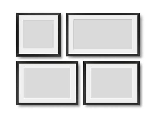 Picture frames. Photoframes mockup.