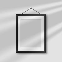 Picture frames. Photo frames mockup template. vector