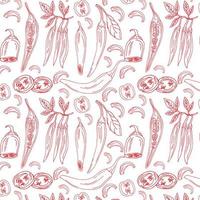 Spicy chili peppers seamless pattern