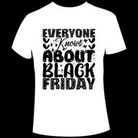 Black Friday t shirt design vector