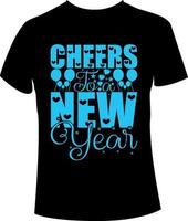 New year t shirt design vector