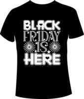 diseño de camiseta de viernes negro vector