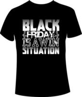 Black Friday t shirt design vector