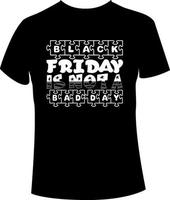 Black Friday t shirt design vector