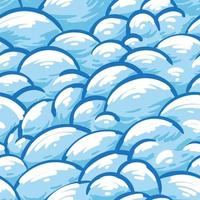 patrón de papel tapiz de dibujos animados de nubes azules transparente de fondo vector