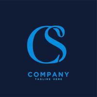 Cs logo letter initial logo designs template Vector Image logo C CS S Company