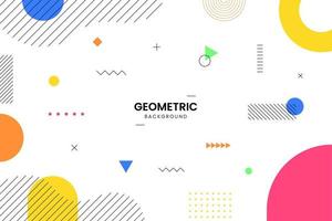 Colorful geometric background. Minimal cover template design for web. Modern abstract background with geometric shapes and lines. Eps10 Vector