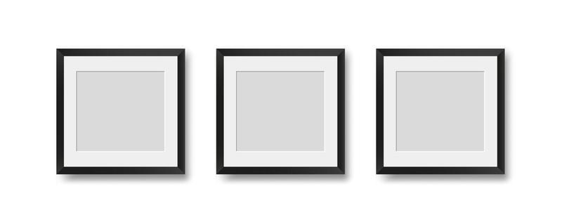 Picture frames. Photoframes mockup.