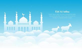 tarjeta de felicitación islámica eid mubarak, póster, diseño de banner, ilustración vectorial vector