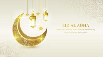 Eid Mubarak Islamic greeting card, poster, banner design, vector illustration