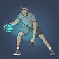 vector de luz de baloncesto