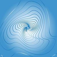 Background of overlapping ripples of blue tones vector