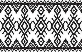 Black and white geometric ethnic seamless pattern traditional graphic design for decorating, wallpaper, fabric background, carpet, clothing, wrapping, fabric and etc. Vector illustration.