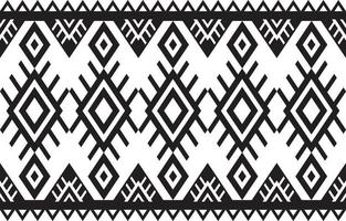 Black and white geometric ethnic seamless pattern traditional graphic design for decorating, wallpaper, fabric background, carpet, clothing, wrapping, fabric and etc. Vector illustration.