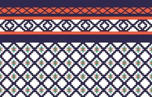 Geometric ethnic oriental seamless pattern traditional graphic design for decorating, wallpaper, fabric background, carpet, clothing, wrapping, fabric and etc. Vector illustration. Embroidery style.