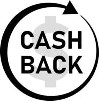 cash back icon on white background. cash back sign. flat style. money cash back banner. vector