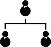 business hierarchical icon. hierarchy structure concept. vector