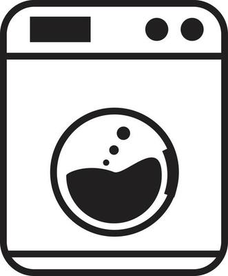 Laundry Service icon. Washing Machine symbol. Laundry machine logo.