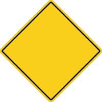 blank yellow sign. empty yellow symbol on white background. empty warning sign. vector