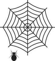 icono de telaraña. telaraña e icono de araña. símbolo de la telaraña. vector