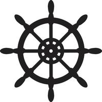 ship wheel icon on white background. flat style. nautical icon for your web site design, logo, app, UI. ship symbol. steering wheels sign. vector