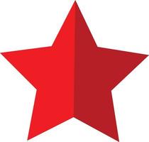 icono de estrella símbolo de estrella roja. signo de competencia y éxito. vector