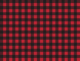 buffalo plaid pattern. red and black squares seamless background. ruby lumberjack buffalo plaid seamless pattern. vector