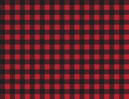 buffalo plaid pattern. red and black squares seamless background. ruby lumberjack buffalo plaid seamless pattern. vector