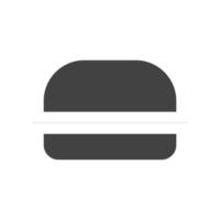 Burger Glyph Black Icon vector