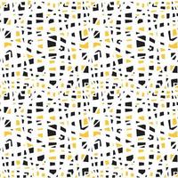 abstract stone wall seamless vector pattern. mosaic yellow and black  color repeatable motif