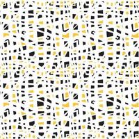 abstract stone wall seamless vector pattern. mosaic yellow and black  color repeatable motif