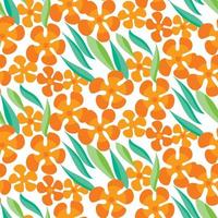 simple meadow flowers seamlss pattern. floral vector illustration