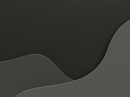 Wavy shape minimalist business abstract background in paper cut layers style with paper texture for presentation. 3d rendering. photo