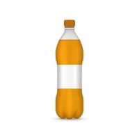 realistic plastic bottle vector