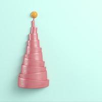 Abstract pyramid with sphere on the top on bright background photo