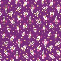 Rocket Pattern Background vector