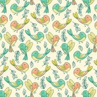 Love Bird Pattern Background vector