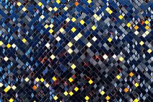 3d Illustration  rows of   purple  triangle  .Geometric background,  pattern. photo