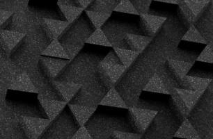 Dark triangle pattern backdrop background. 3D rendering. photo