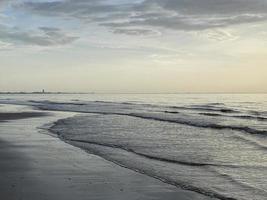 Beautiful beach scene photo